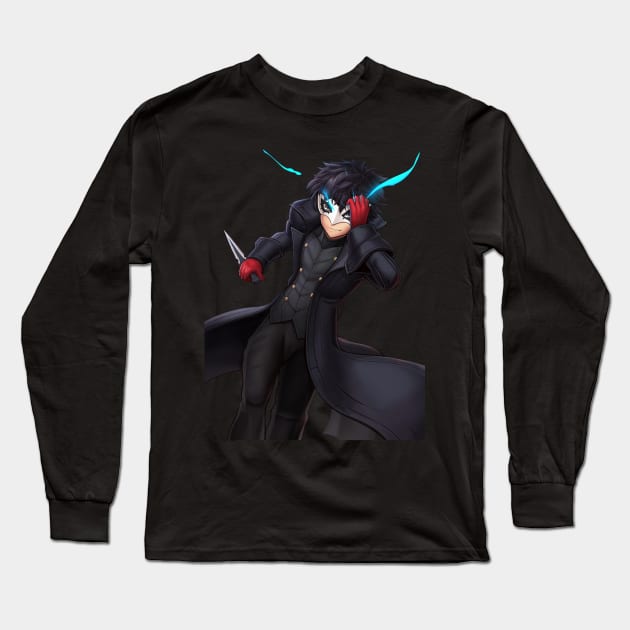 Joker Long Sleeve T-Shirt by hybridmink